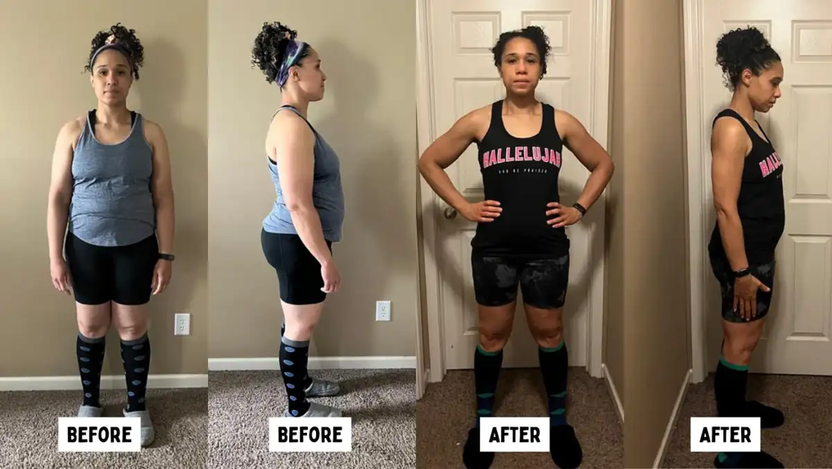 Frances transformation: 45 lbs down